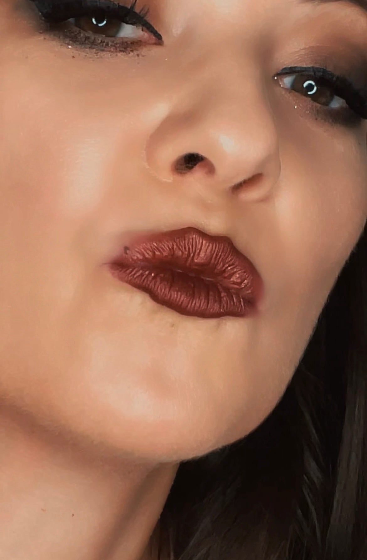 LUXURY GODDESS Liquid Velvet Lipstick METALLICS - Patchouli