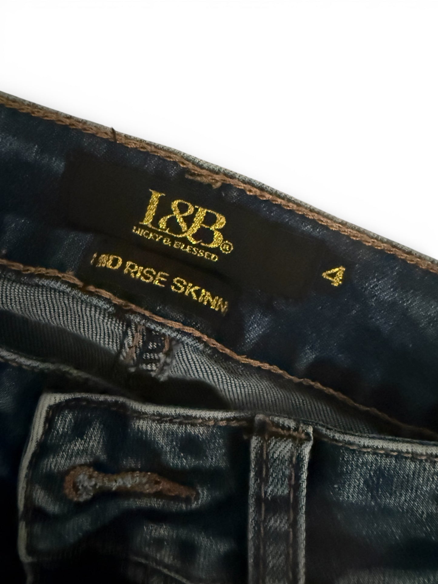 Lucky And Blessed Mid Rise Skinny Jean