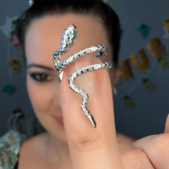 Rattle And Dazzle Snake Ear Cuff