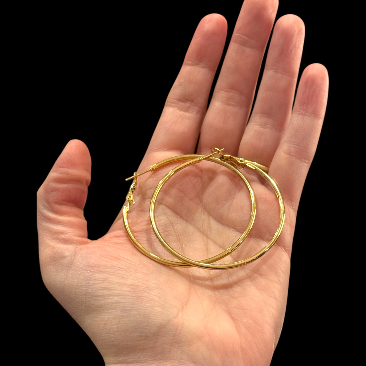 Classic Gold Hoops