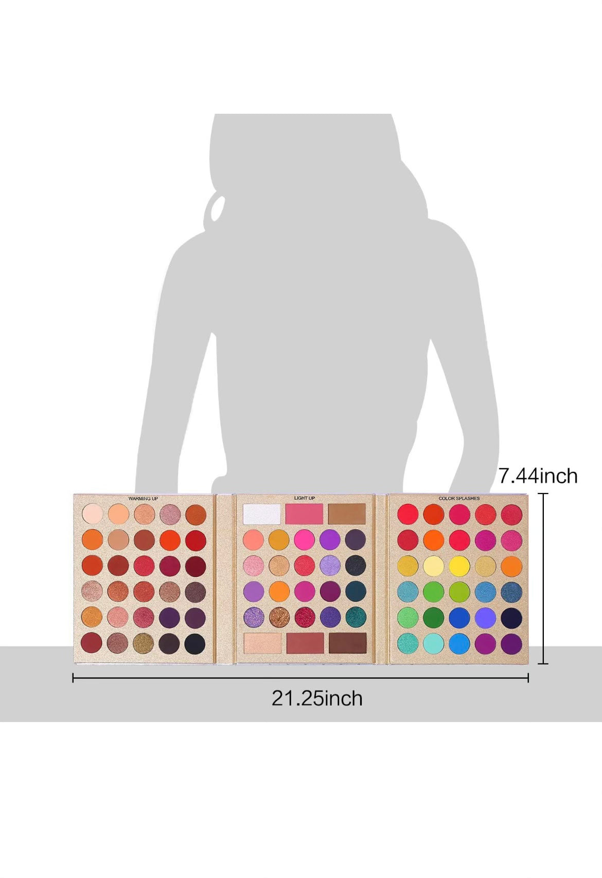 Paleta de Sombras de Ojos Rainbow Makeup 🎨 Pigmentadas 86 Colores