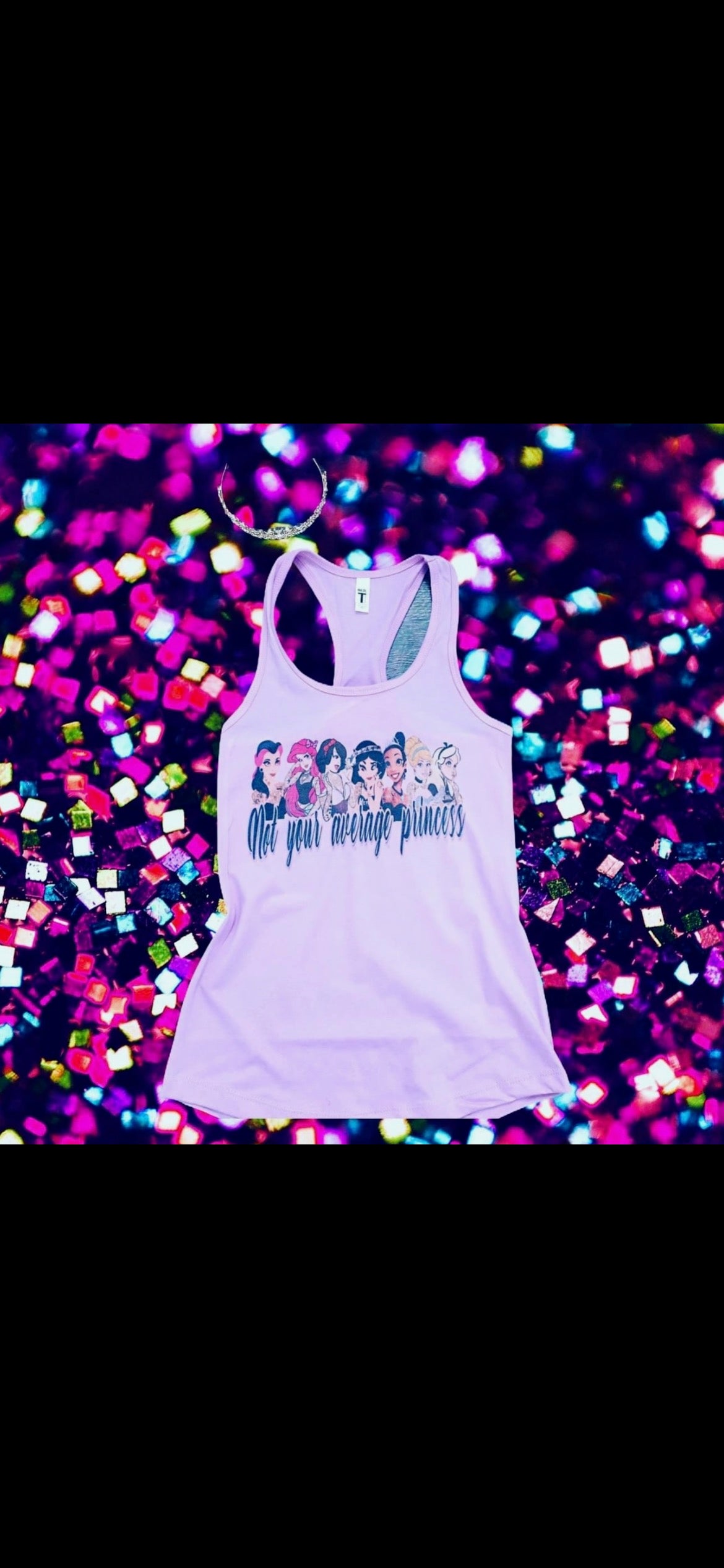 Not Your Average Princess Tank• Printed by Gothic Hippies