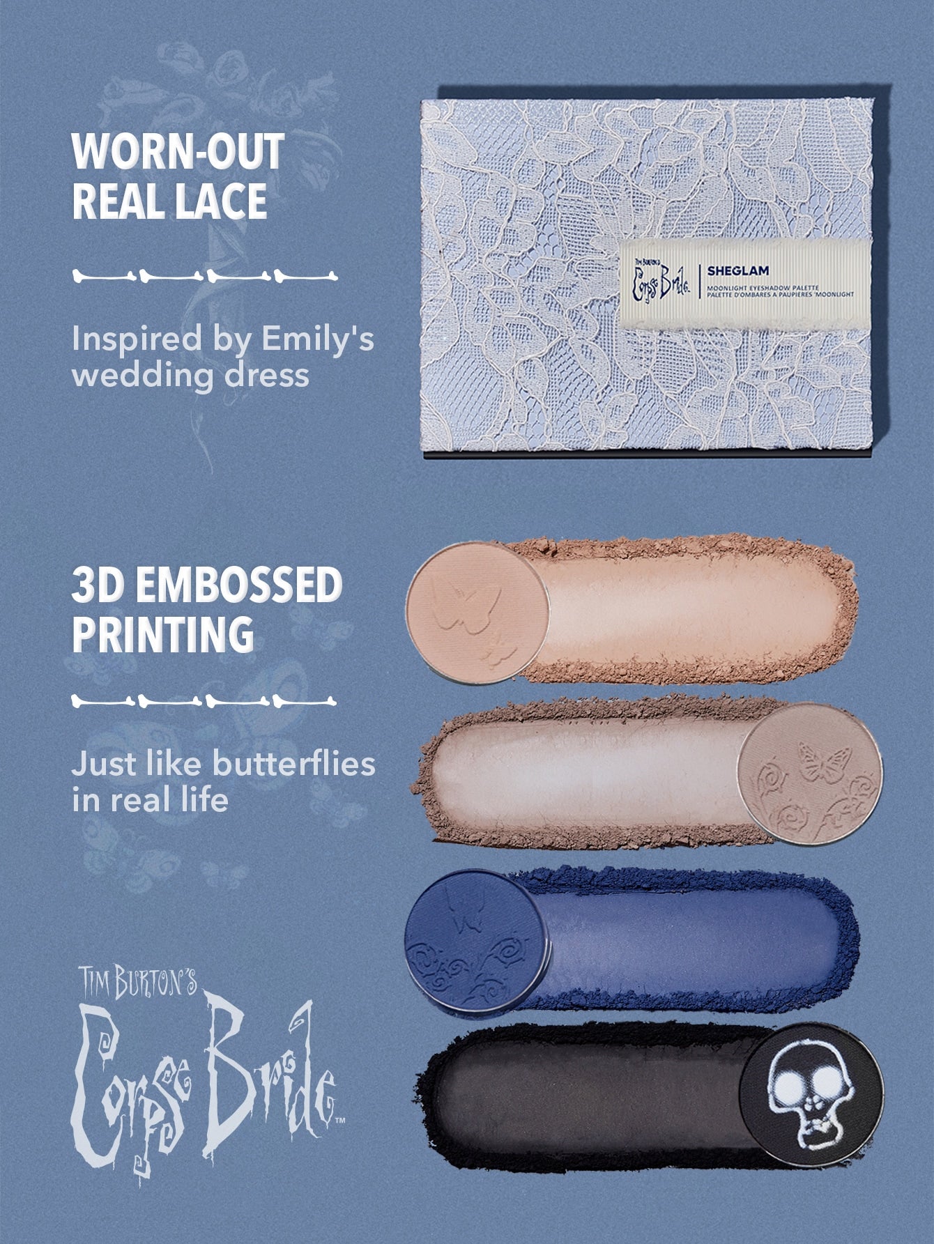 Paleta de sombras de ojos Tiktok Famous Corpse Bride Moonlight