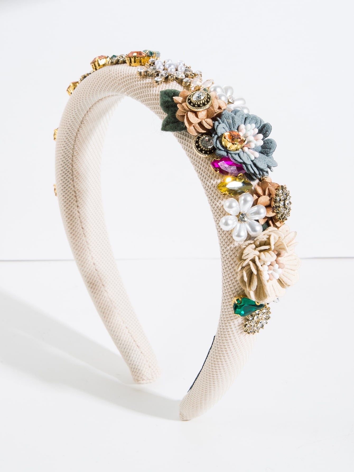 Diadema de diamantes de imitación para niños con flores