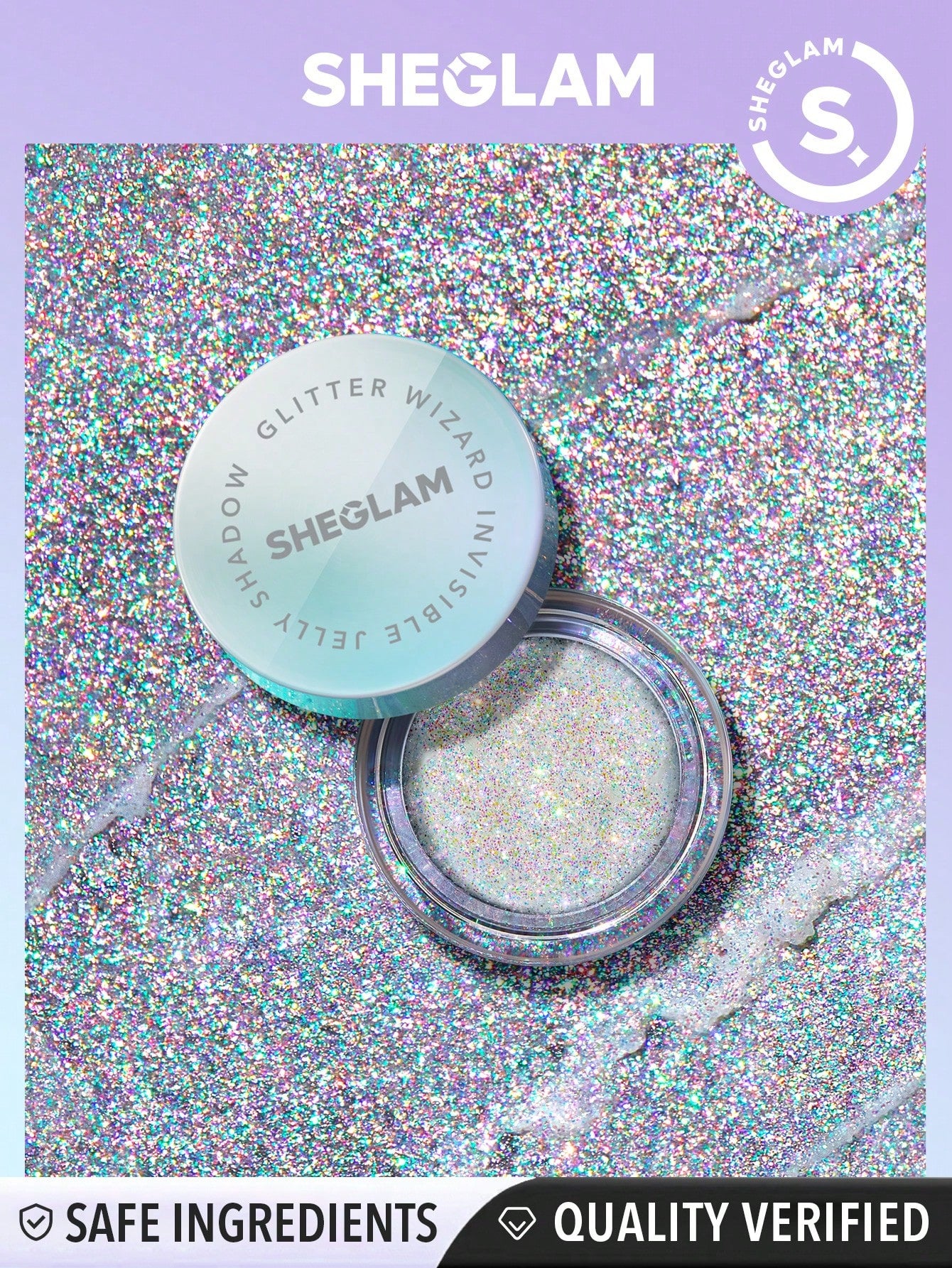 Glitter Wizard-sombra de gelatina Invisible, brillo mágico, sin manchas, no grasoso, fácil de usar, crema suave y suave