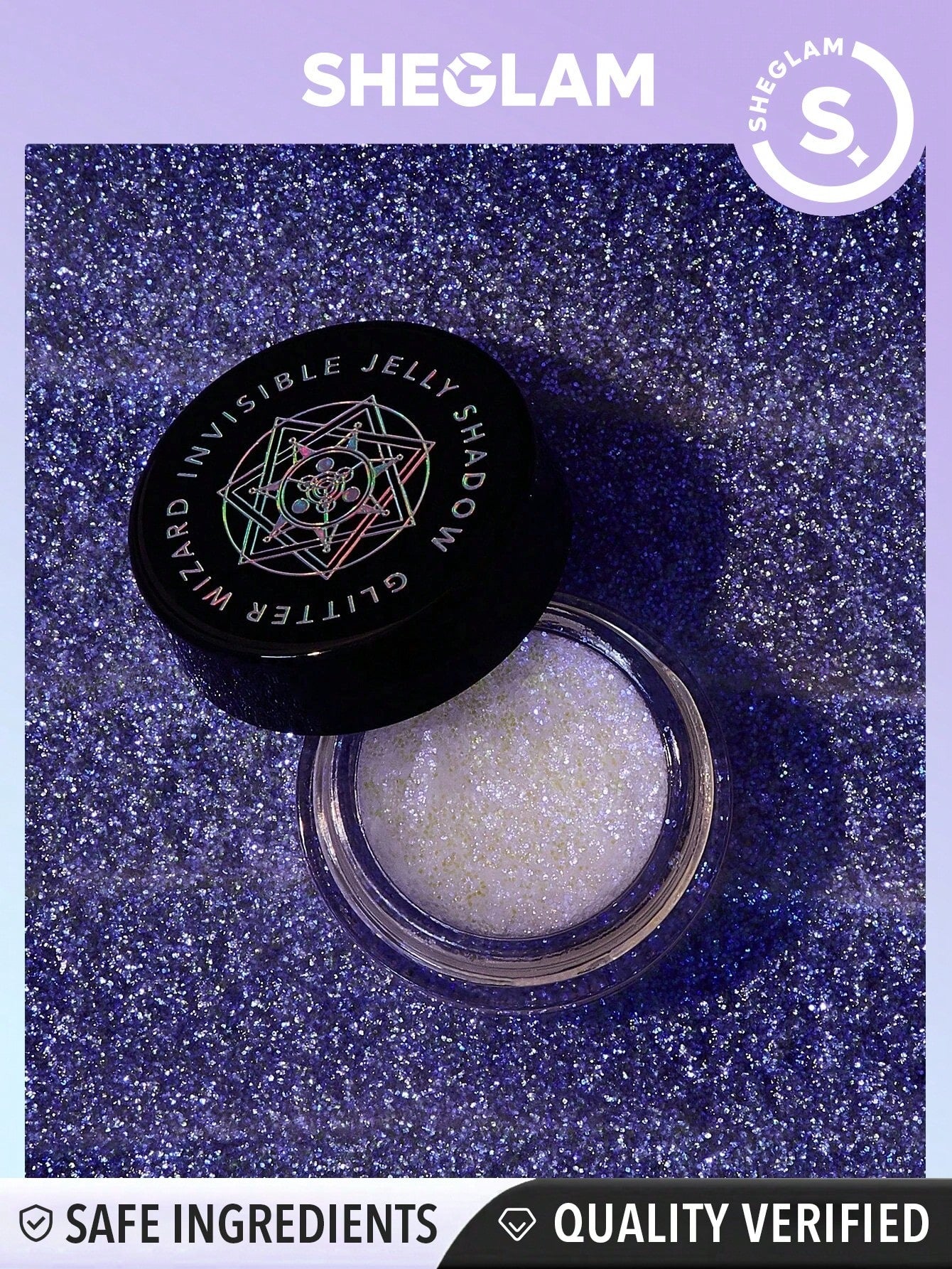 Glitter Wizard-sombra de gelatina Invisible, brillo mágico, sin manchas, no grasoso, fácil de usar, crema suave y suave