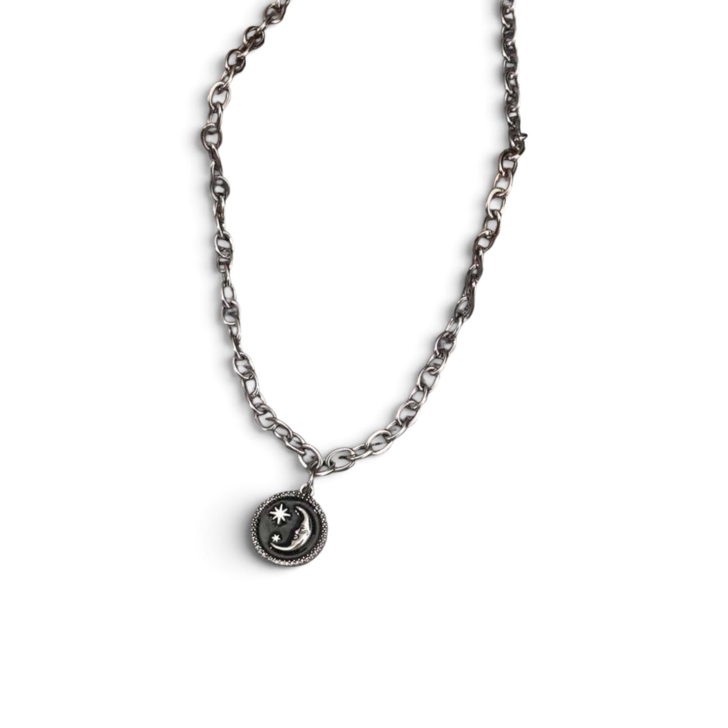 Moon In The Night Necklace Stainless Steel