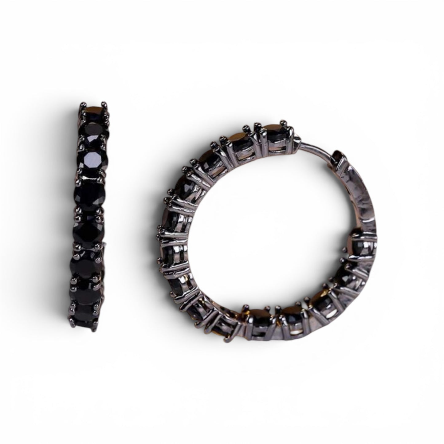 Black Dahlia Hoops