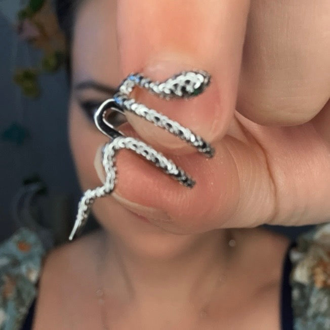 Rattle And Dazzle Snake Ear Cuff