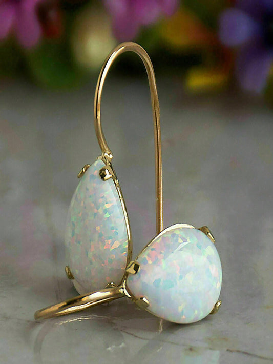 Siren Opal Tear Drop Earrings