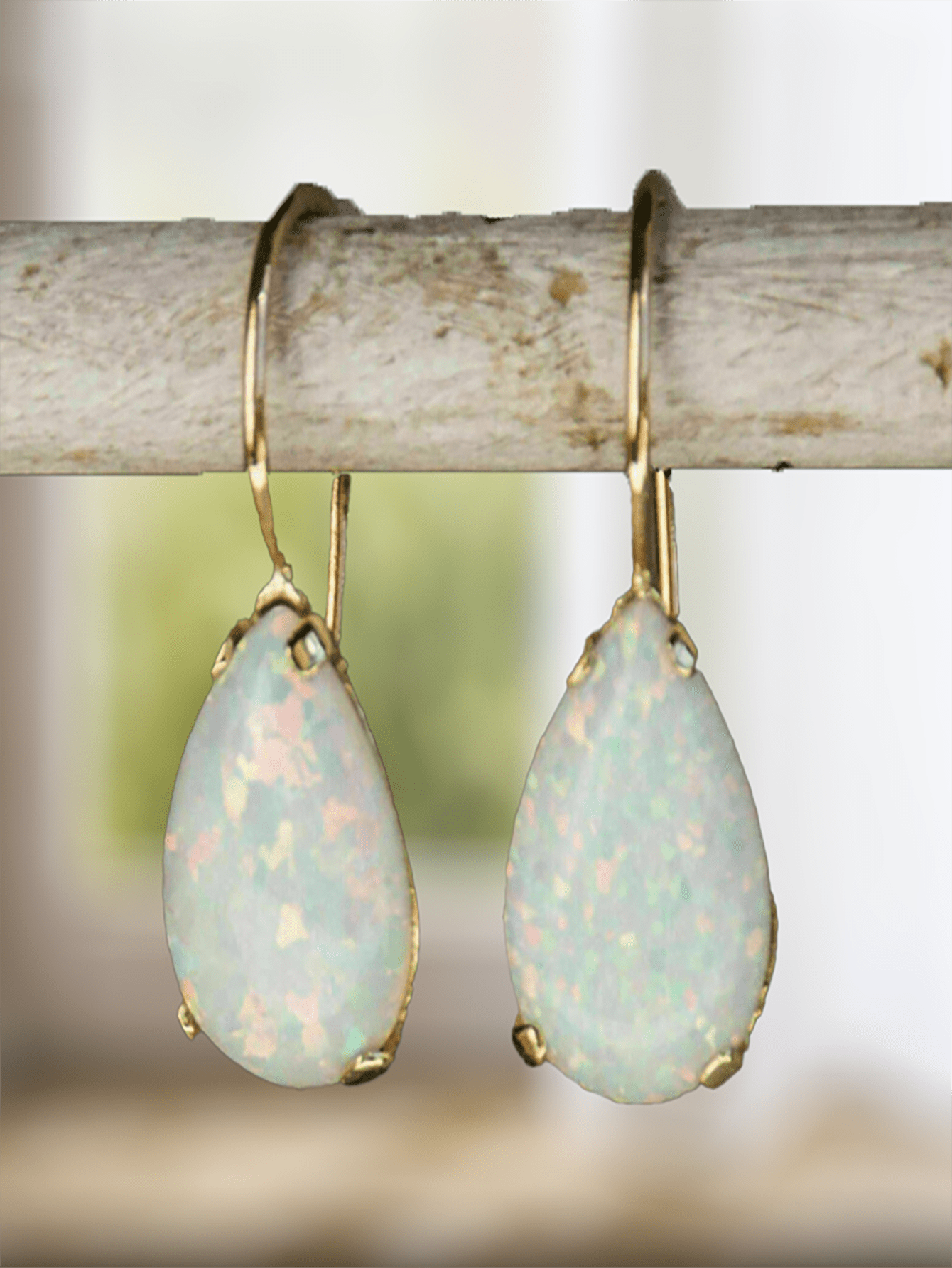 Siren Opal Tear Drop Earrings
