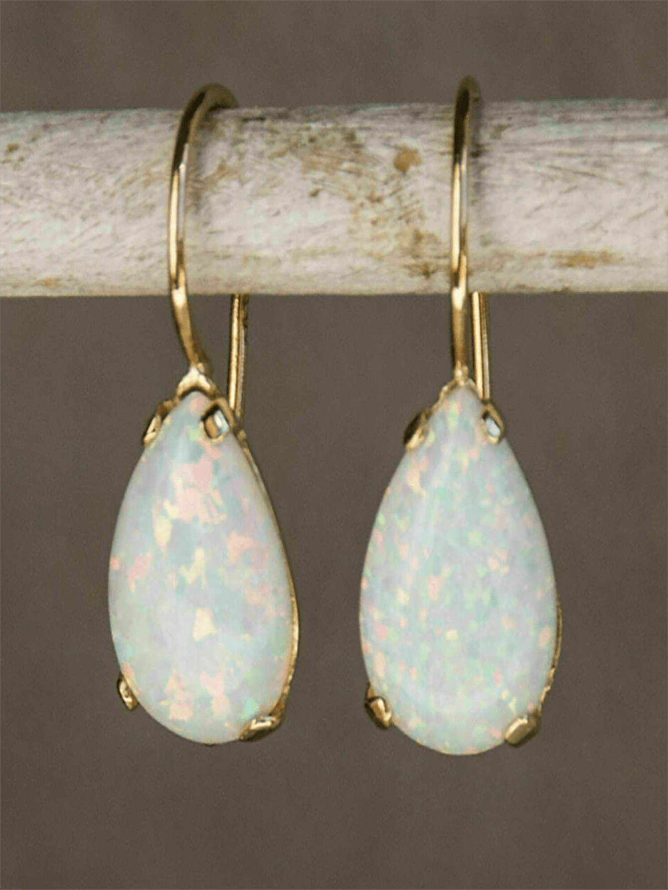 Siren Opal Tear Drop Earrings