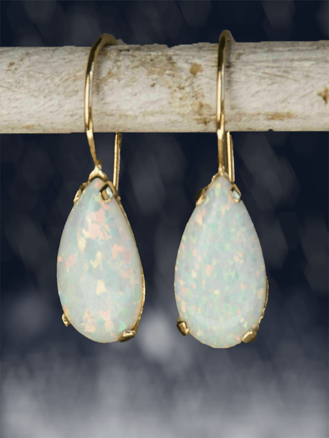 Siren Opal Tear Drop Earrings