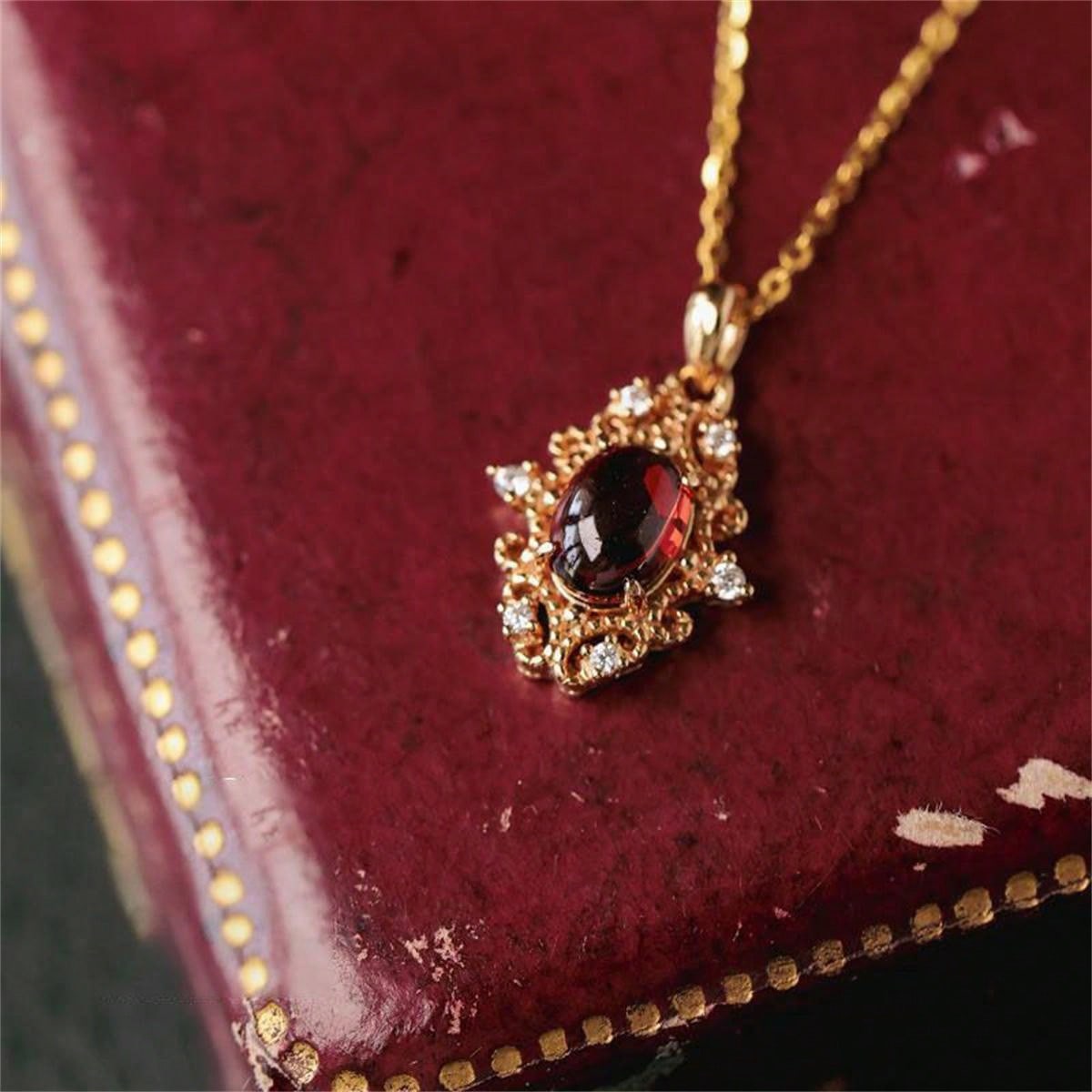 Vampress Red Vintage Necklace