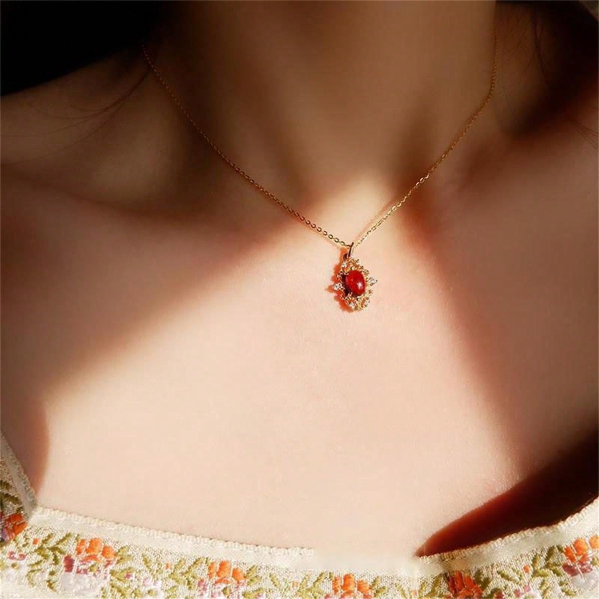 Vampress Red Vintage Necklace