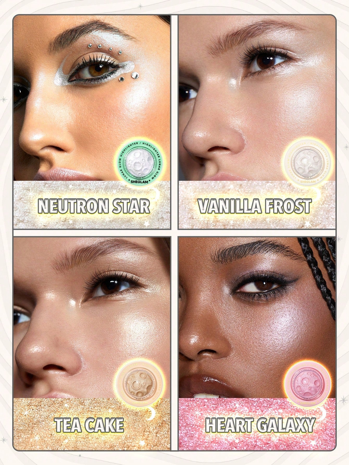 SHEGLAM Lunar Glow Highlighter *NEW COLORS*