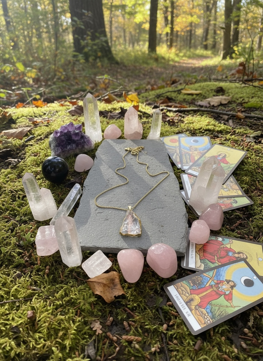 Pale Rose Quartz Necklace