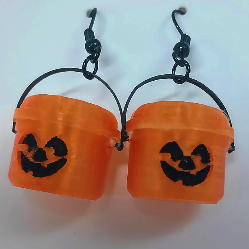 Halloween Character Bucket Earrings