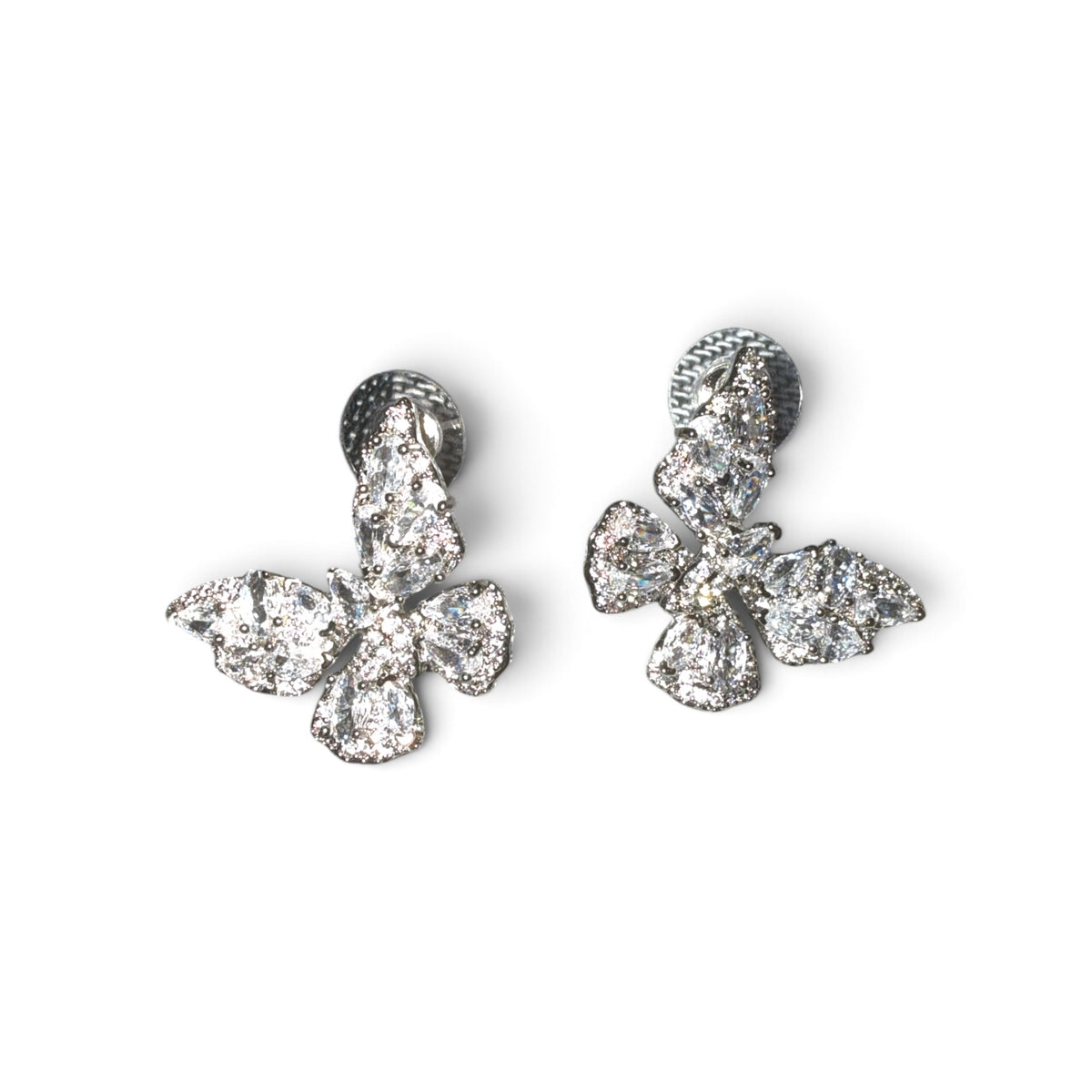 Crystal Wings Butterfly Earrings