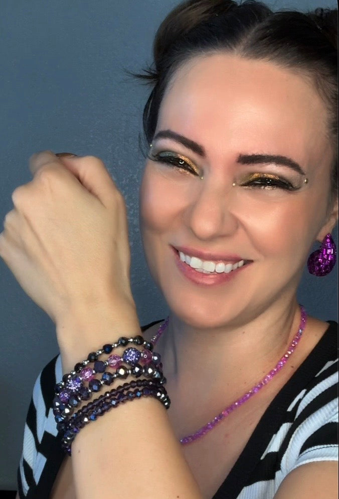 Charmed Purple Bracelet Stack