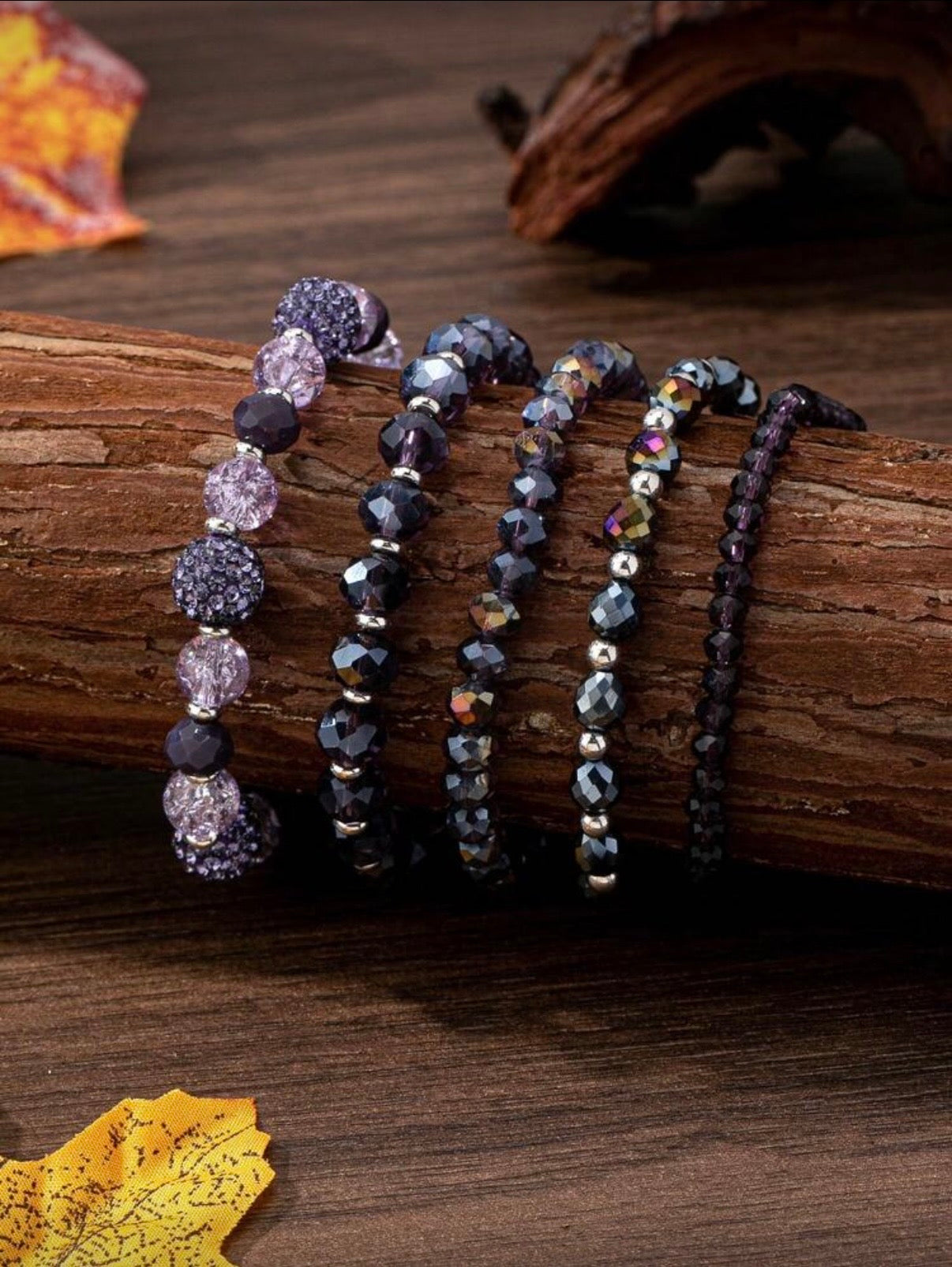 Charmed Purple Bracelet Stack