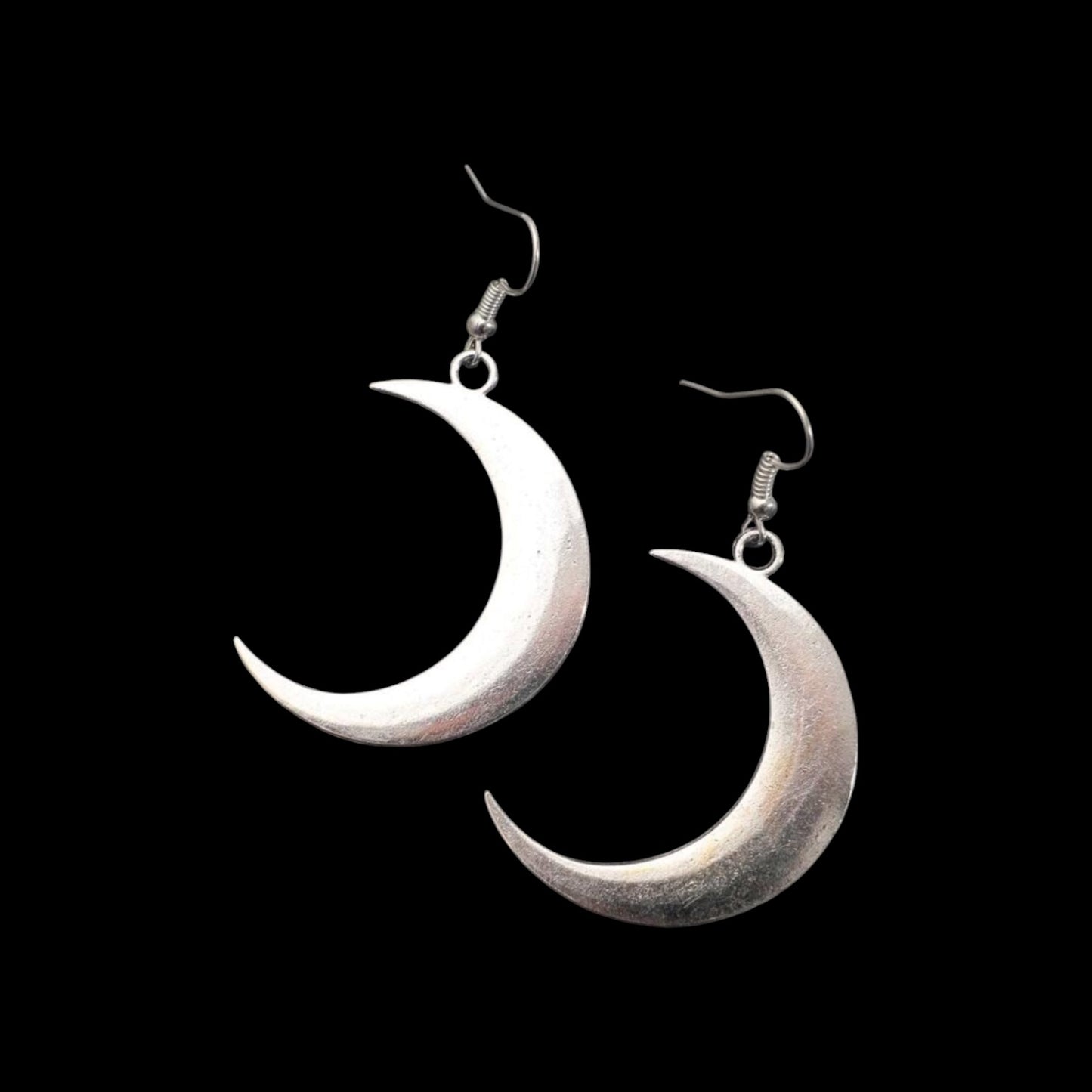 Silver Moon Earrings