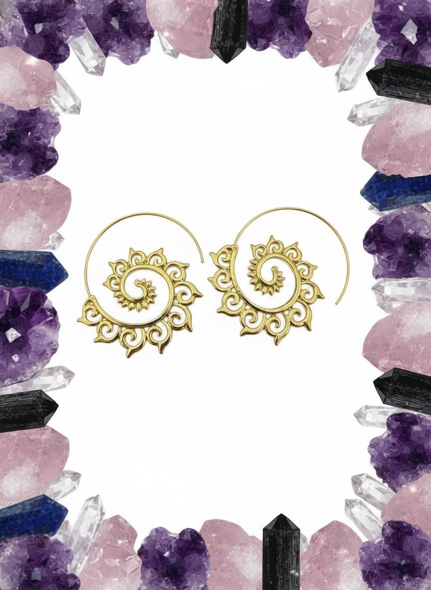 You Have Me On A Spiral Earrings