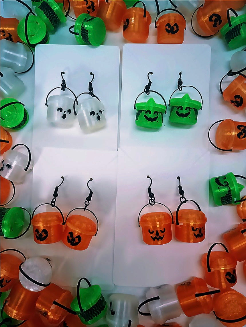 Halloween Character Bucket Earrings