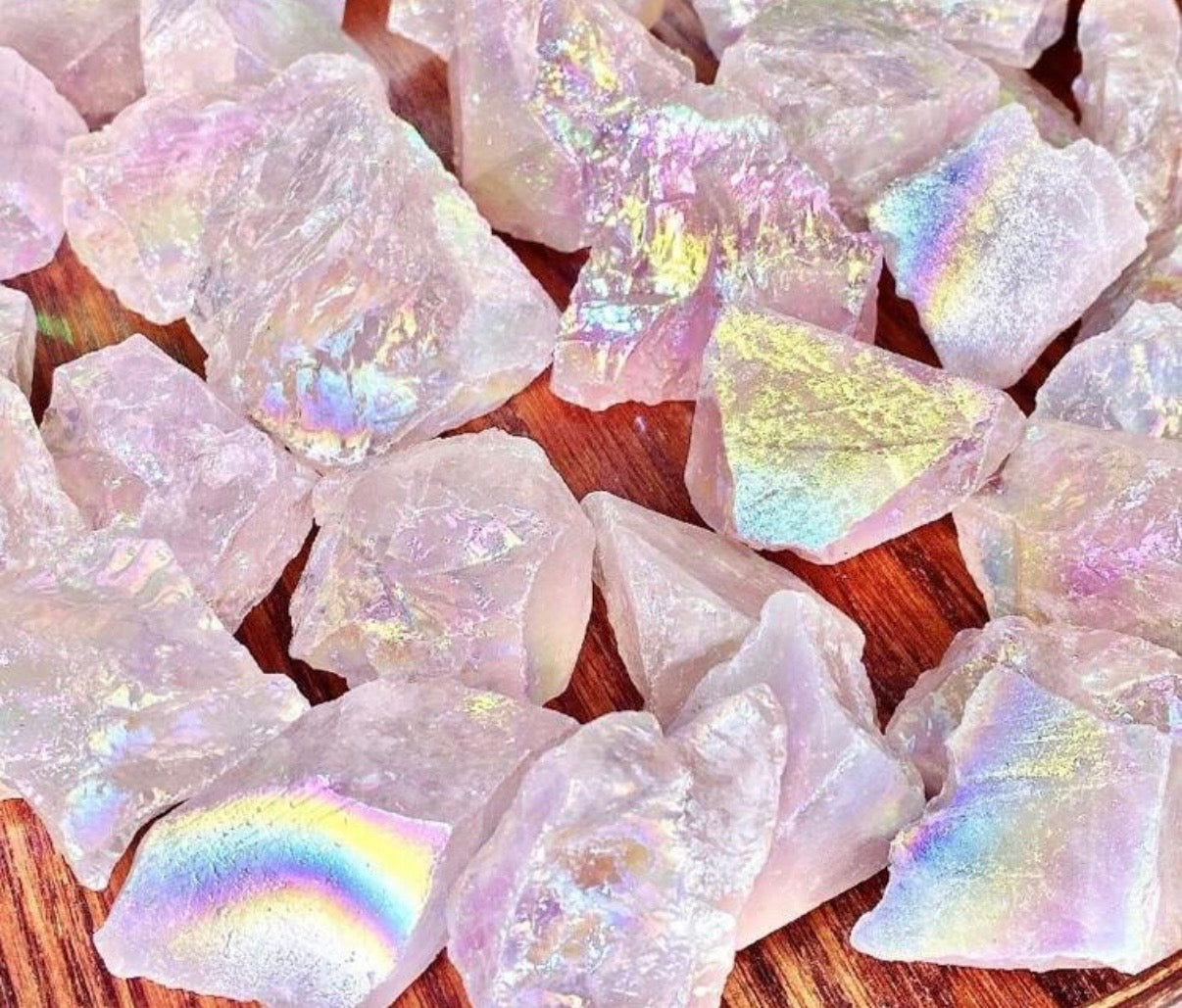 Aura Rose Quartz Crystal