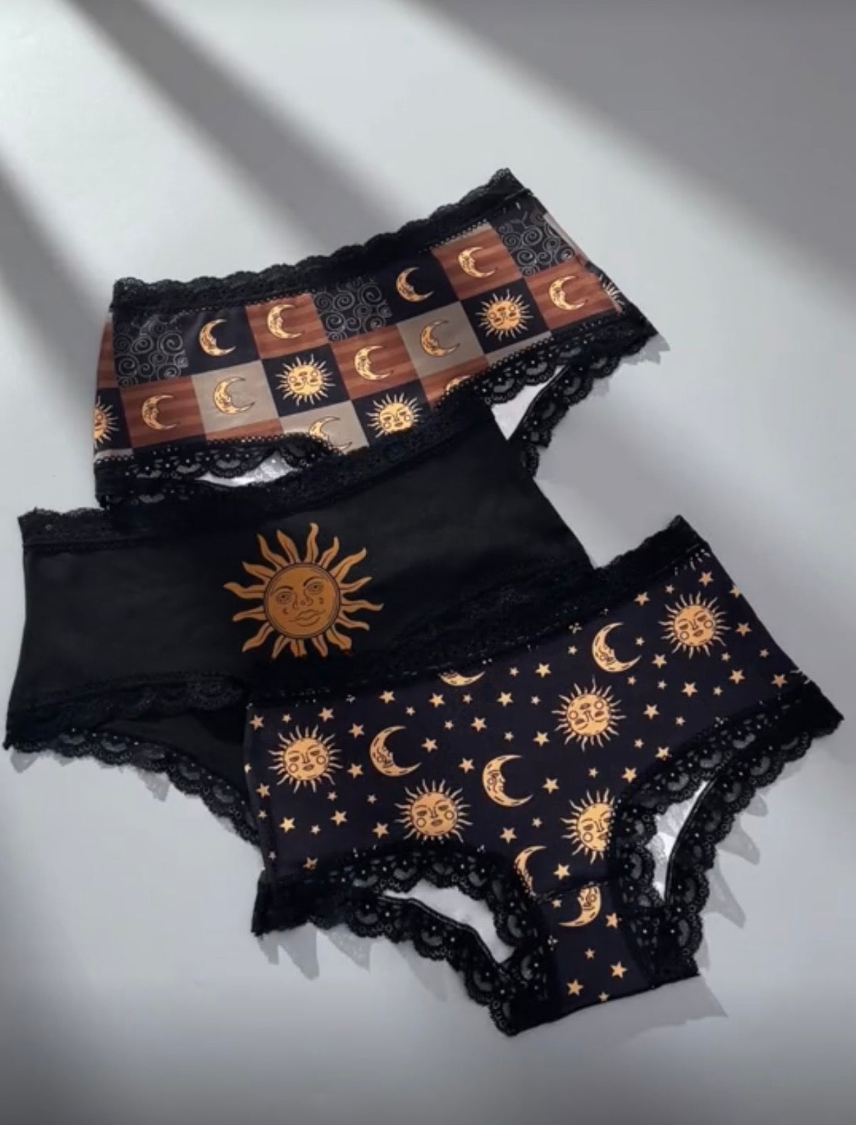 Sun And Moon Pantie 3pc Set