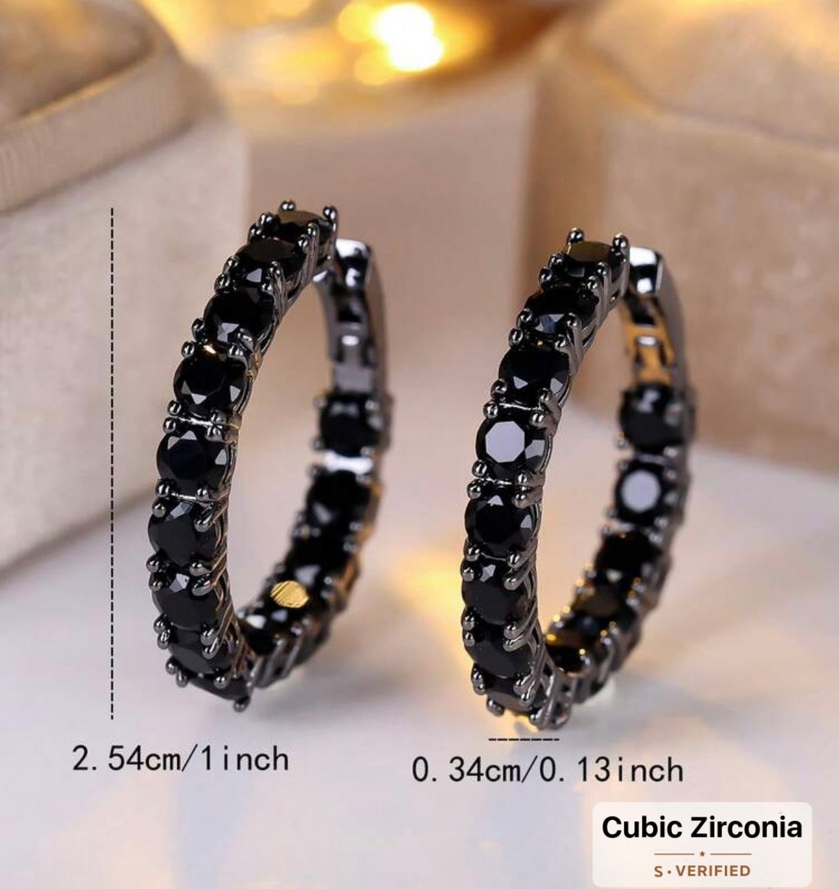 Black Dahlia Hoops
