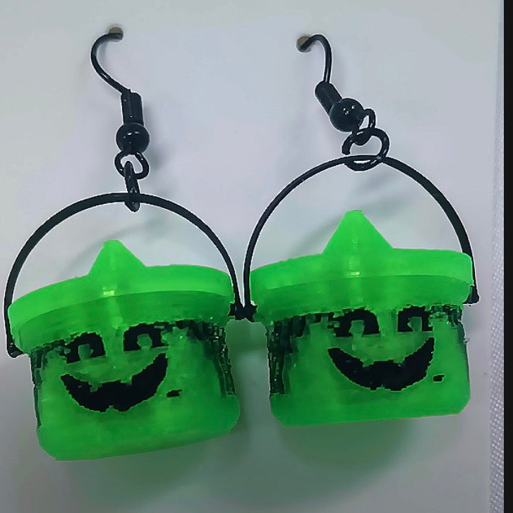 Halloween Character Bucket Earrings