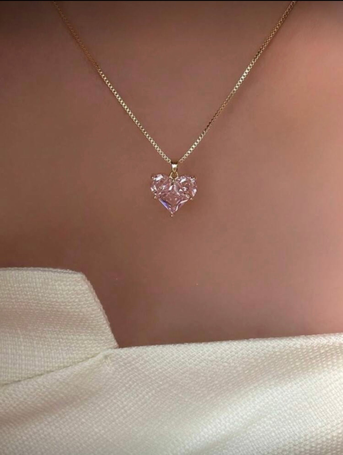 Lovey Dove Heart Necklace