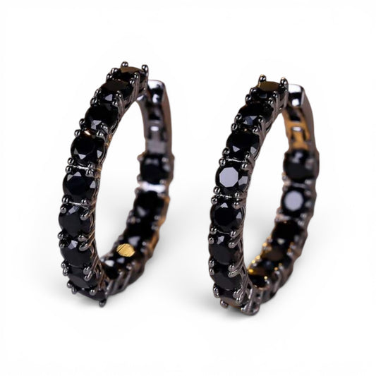 Black Dahlia Hoops