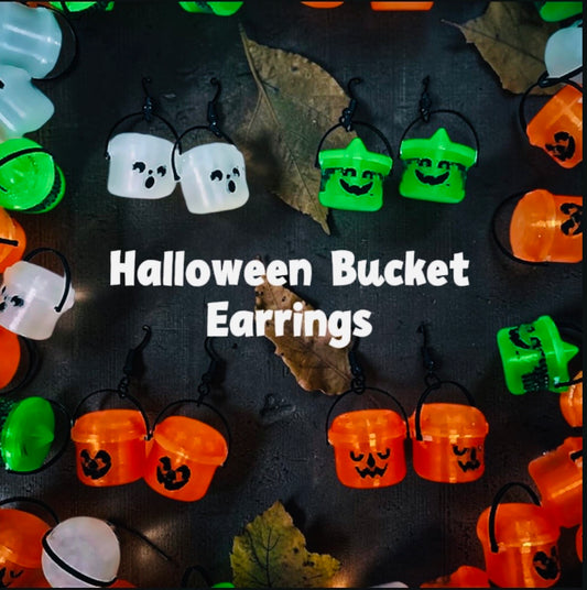 Halloween Character Bucket Earrings
