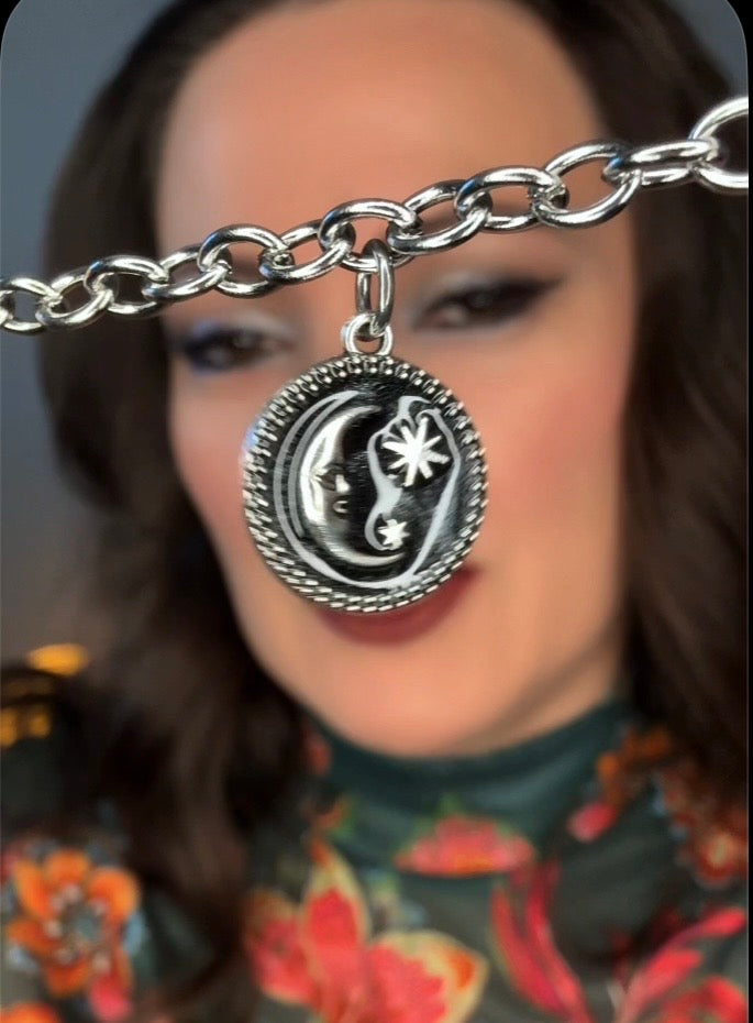 Moon In The Night Necklace Stainless Steel