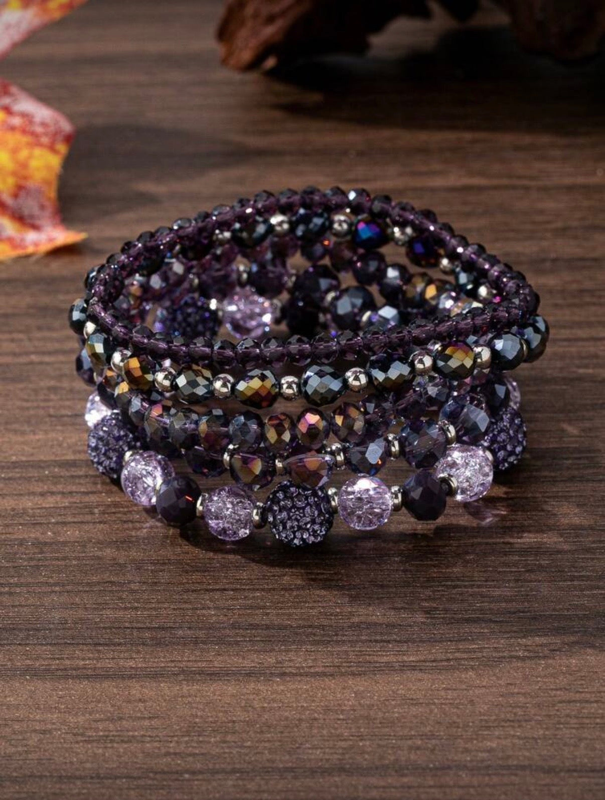 Charmed Purple Bracelet Stack