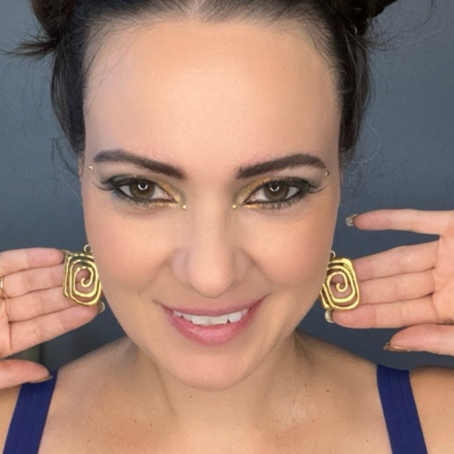 Hypnotizing Illusions Spiral Earrings -Silver or Gold