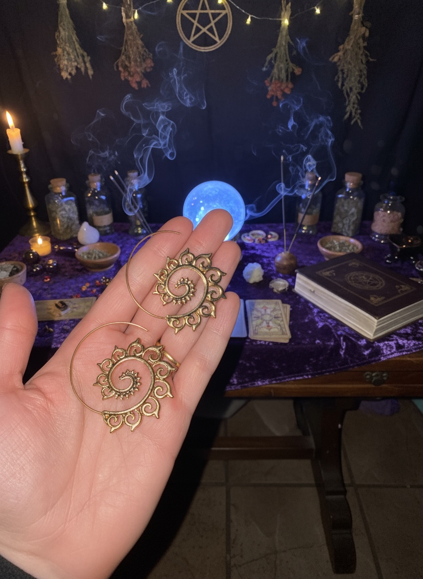 You Have Me On A Spiral Earrings