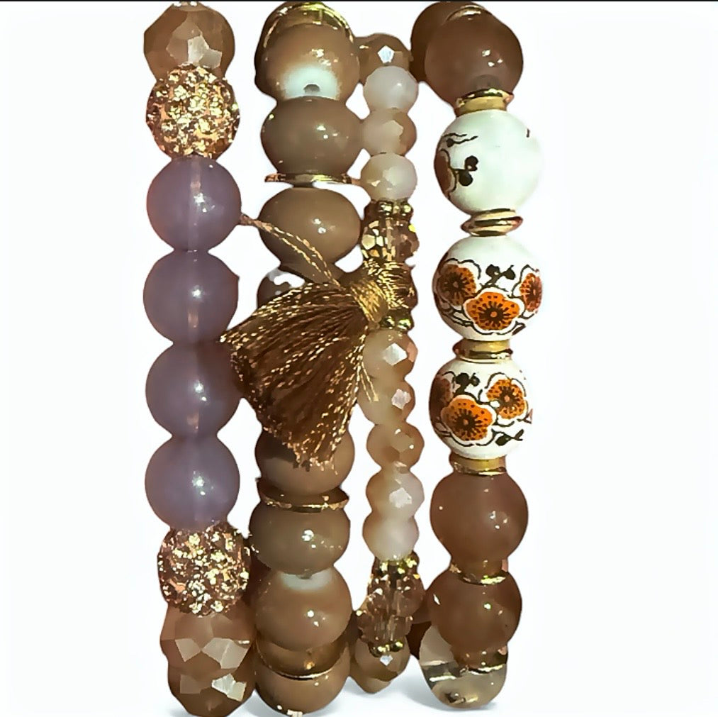 Wild Poppy Bracelet Stack