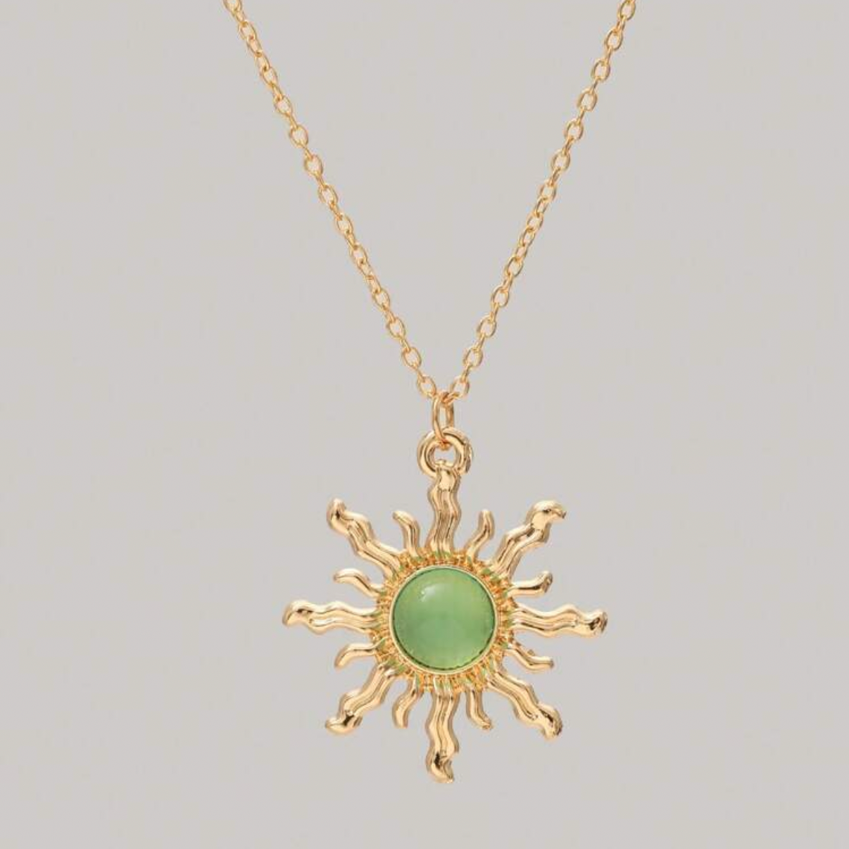 Verdant Sun Layered Necklace Set