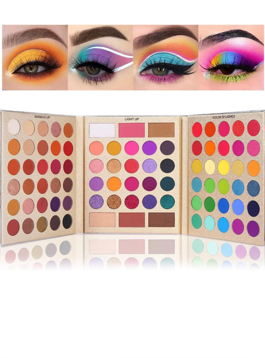 Rainbow Makeup Eyeshadow Palette 🎨 Pigmented 86 Colors