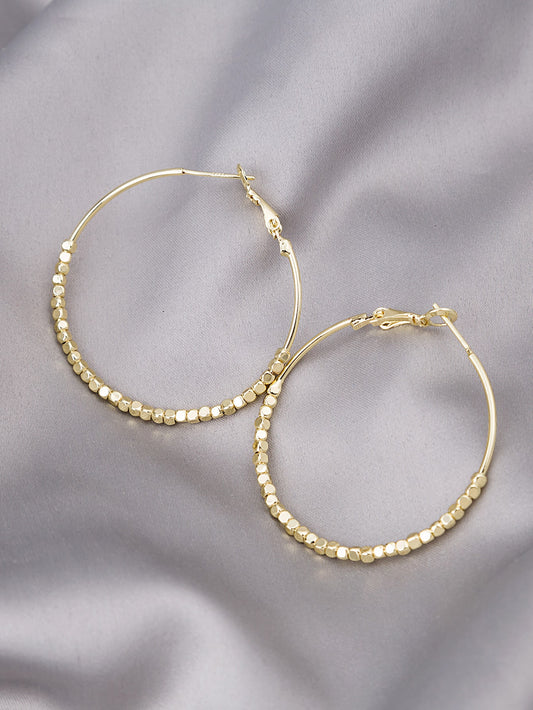 Gypsy Beaded Detail Hoop Earrings