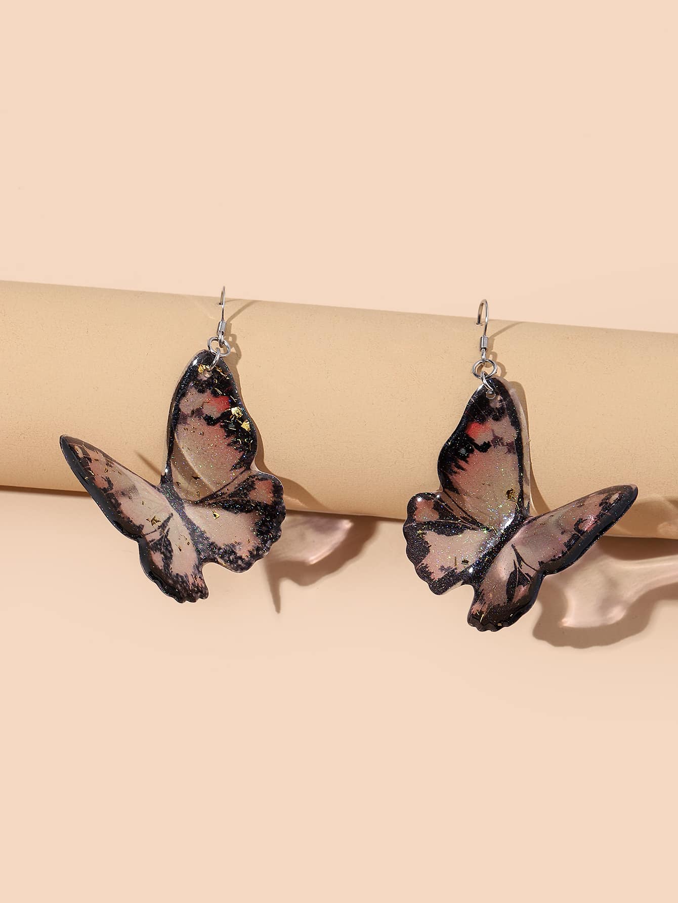 Vintage Gothic Butterfly Drop Earrings
