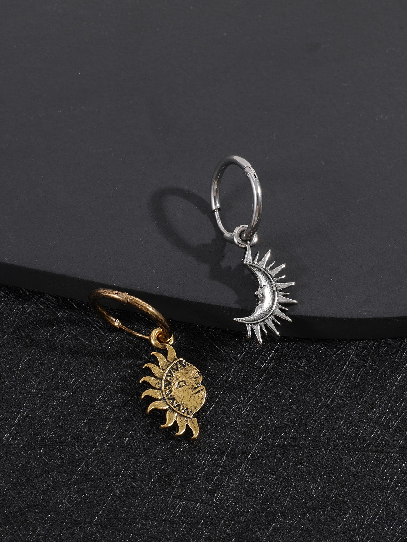 Sun & Moon Drop Earrings
