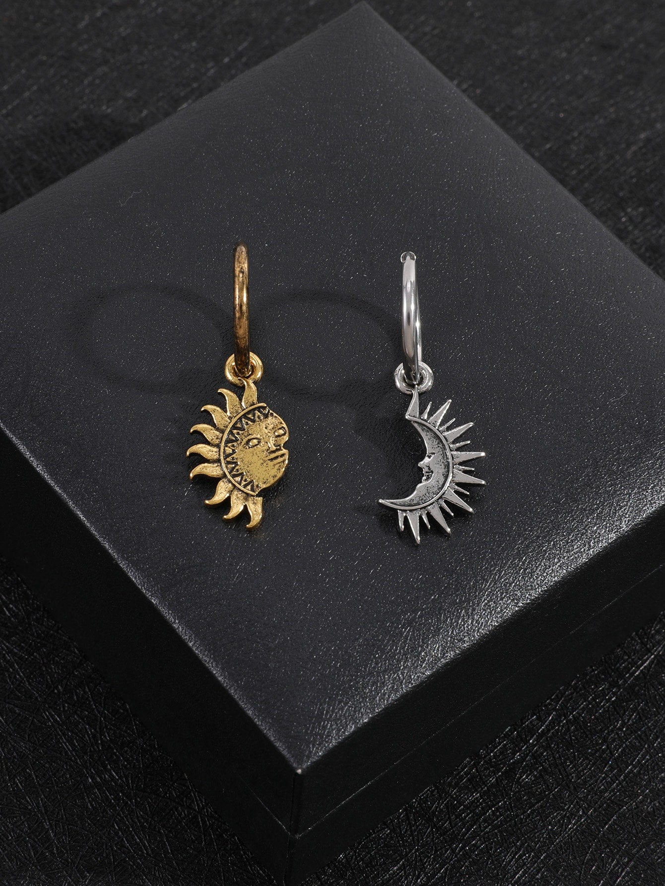 Sun & Moon Drop Earrings