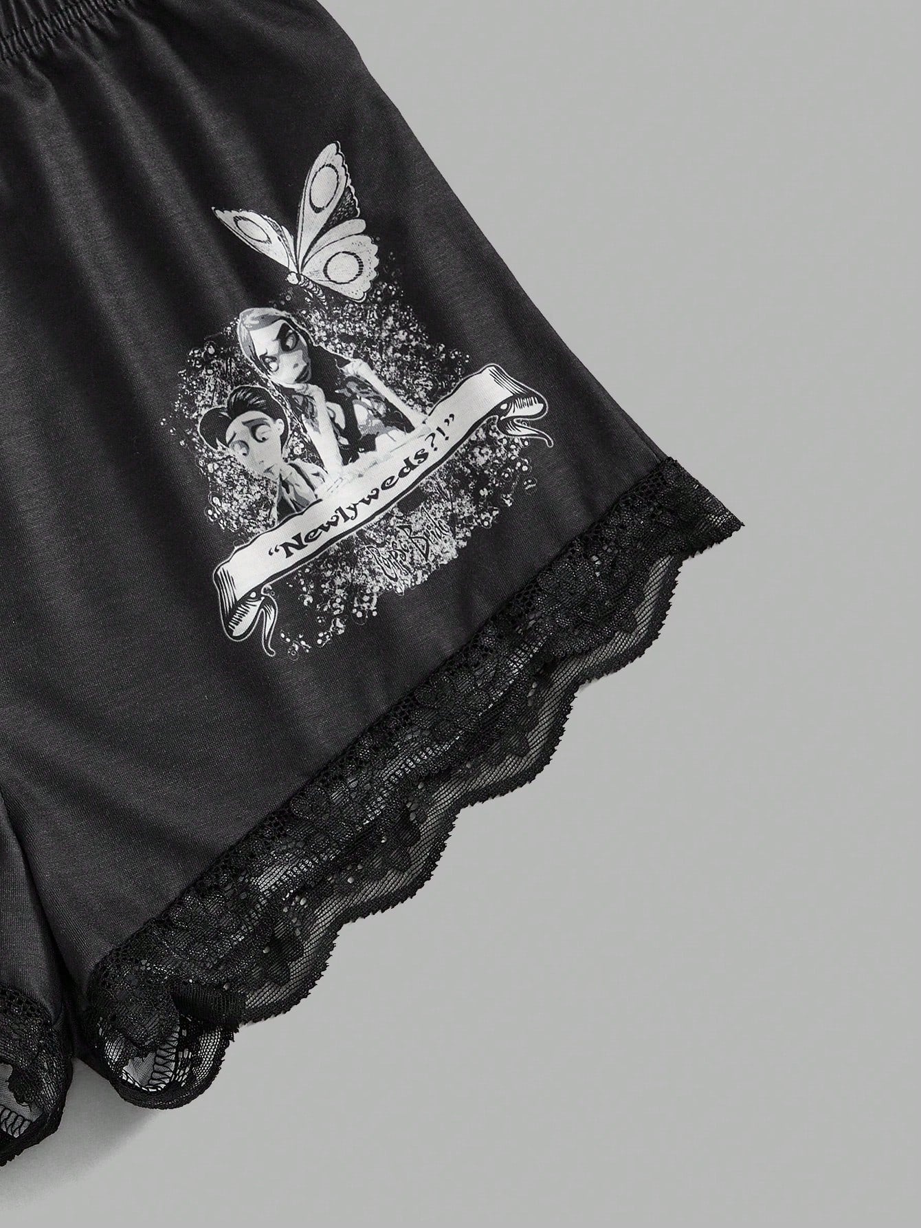 Conjunto de pijama de encaje de novia cadáver