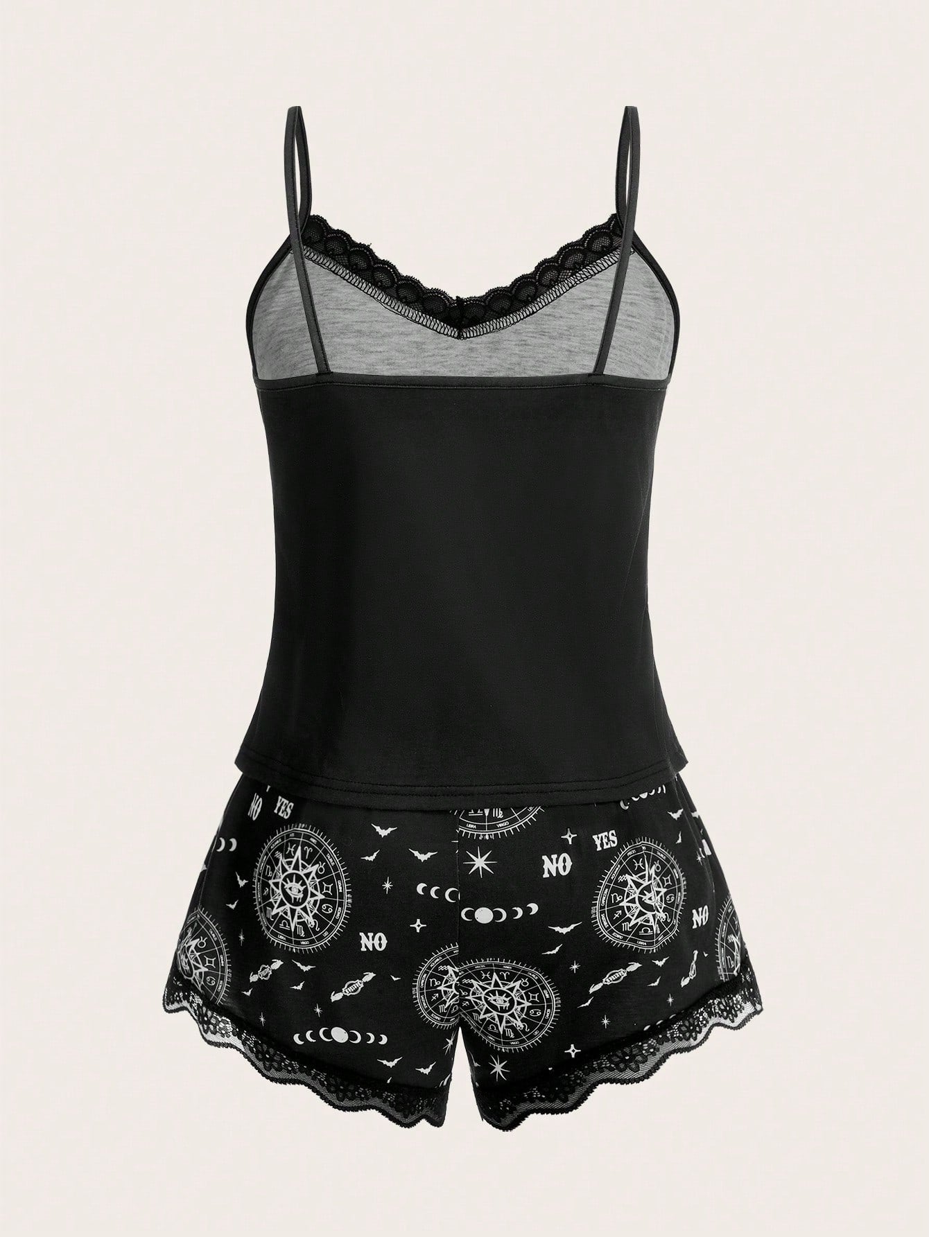 Conjunto de pijama de encaje Academia Sun &amp; Moon