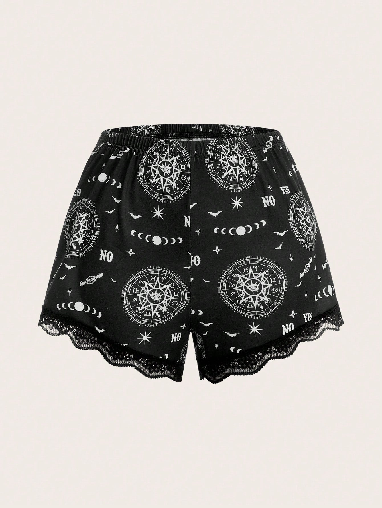 Conjunto de pijama de encaje Academia Sun &amp; Moon