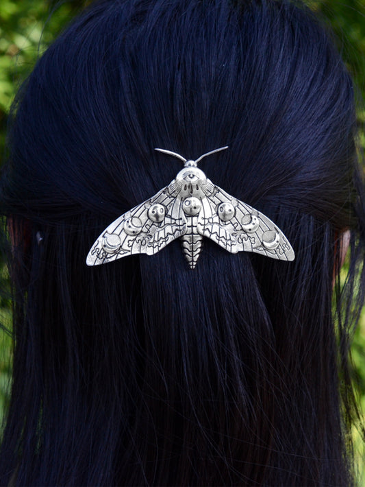 Pinza para el pelo de polilla texturizada